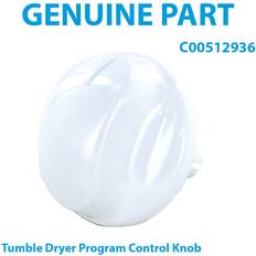 White Goods Accessories Hotpoint program control knob, for tumble dryers, white