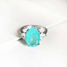 Multicoloured Rings Timber Tones Lucari Azure Stone Statement Ring Multi One