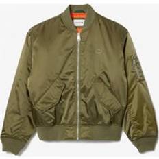 Lacoste Outerwear Lacoste Water-Repellent Padded Bomber Jacket Khaki Green