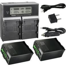 Batteries & Chargers Kastar 2-Pack BP-A100 CH04 Charger EOS C500 Mark II 6K