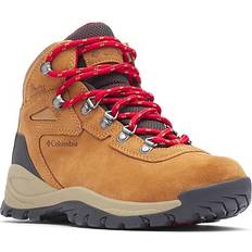 Beige Hiking Shoes Columbia Women Newton Ridge Plus Waterproof Amped Hiking Boot Wide- Beige