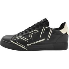 Armani Emporio Logo Trainers Black