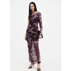 AllSaints Klänningar AllSaints Eris Dress - Mörkröd/Mönstrad