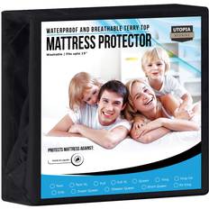 Black Mattress Covers Utopia Bedding Protector Terry Mattress Cover Black