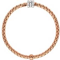 XS Bracelets Fope Eka Tiny 18ct Rose Gold 0.16ct Diamond Bracelet