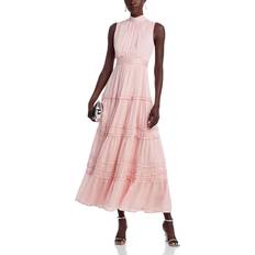 Aqua Clothing Aqua Tiered Sleeveless Maxi Dress 100% Exclusive Light Pink