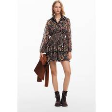 Robes Desigual Short floral dress BLACK