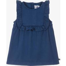 Lyocell Dresses Children's Clothing Petit Bateau Girls Blue Twill Dress