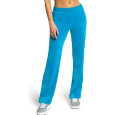 Turquoise Pants Juicy Couture Women's Bling Velour Sweatpants Turquoise