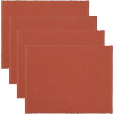 Oranje Doeken & Textiel Linum Uni Placemat 35x46 cm 4-pack