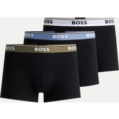 HUGO BOSS Bleu Sous-vêtements HUGO BOSS BLACK 3-Pack Trunk Black White