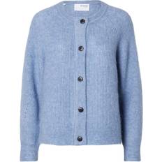 Selected Lulu Long Sleeve Cardigan - Endless Sky