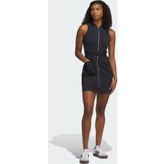 M Dresses Adidas Go-To Zip Dress Black Womens