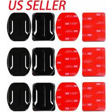 Ultimaxx 6pcs helmet accessories flat curved adhesive mount gopro