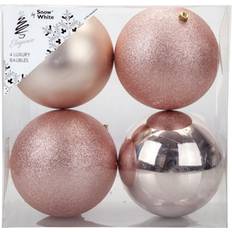 Rose Gold Decorative Items VFM e-Store Rose gold baubles 4- 15cm Christmas Tree Ornament