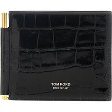 Tom Ford Lompakot ja Avaimenperät Tom Ford Patent Croc Embossed Clip Wallet