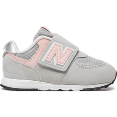 New Balance Toddler 574 New-B Hook & Loop - Rain Cloud/Pink Haze