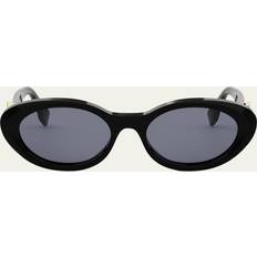 Fendi Diamond Black Acetate Oval SBEIGBRN