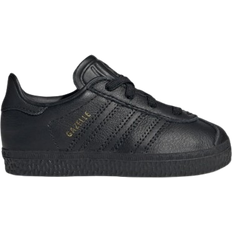 Adidas Leather Trainers adidas Infant Gazelle Comfort Closure Elastic Laces - Core Black