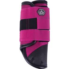 Lila Beinschutz QHP Cross-Gamaschen Technical Rose