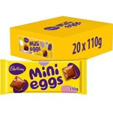 Box of chocolate Cadbury Mini Eggs Chocolate Bar 110g Box of 20