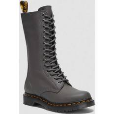 Grijs Kanten Laarzen Dr. Martens Veterlaarzen 1B99 - Grijs