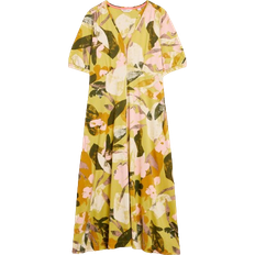 Yellow Dresses White Stuff Megan Jersey Printed Dress - Yellow