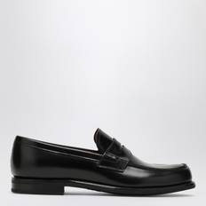 Bright Calf Leather Loafer - Black