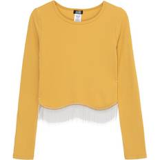 Fille - M Pulls en Tricot Truce Sweater Knit Top Yellow M 10-12