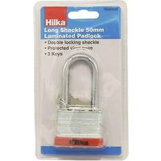 Security Hilka laminated steel long shackle padlock 50mm