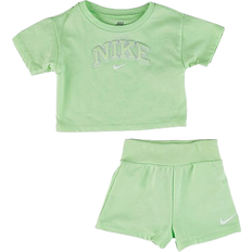 Nike 18-24M Other Sets Children's Clothing Nike Infant Prep in Your Step T-shirt and Shorts Set - Vapor Green (16M127 E2E)