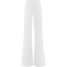 Alice + Olivia Dylan High Waist Wide Leg Pant - White