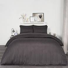 Satin Duvet Covers OHS Ultra Soft Decorative Duvet Cover Grey (200x200cm)