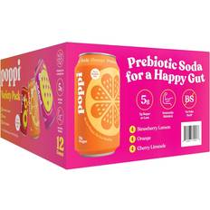 Poppi Prebiotic Soda Variety Pack 12fl oz 12