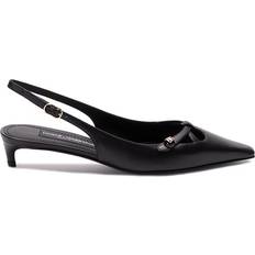 Leather Heels & Pumps Dolce & Gabbana Slingbacks Black IT