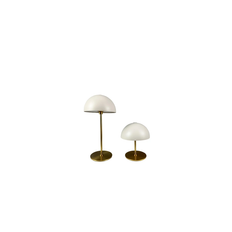 DYBERG LARSEN Along Mini Beige/Brass Lampada da tavolo 20cm