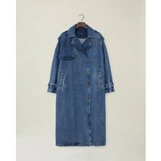 Dame - Denim / Jeansstoff Kåper & Frakker Lexington Angelina trenchcoat denim