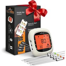 Multicolored Meat Thermometers NutriChef Bluetooth For Grilling & Smoking Meat Thermometer