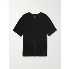 On T-shirts On POST ARCHIVE FACTION Printed Stretch-Jersey and Mesh T-Shirt Men Black