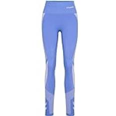 Polyamide Tights Hummel Unite Seamless High Waist Leggings Blue Woman