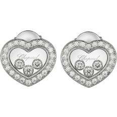 Chopard White Gold And Diamond Happy Diamonds Stud Earrings gold One