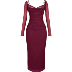 Long Dress - Purple Dresses House of CB Katarina Maxi Dress - Wine