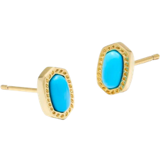 Kendra Scott Mini Ellie Stud Earrings - Gold/Turquoise