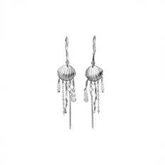 Maanesten Zale Earrings - Silver/Pearls