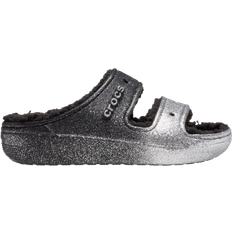 Crocs Classic Cozzzy Glitter - Black/Silver