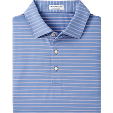 Stripes Polo Shirts Peter Millar Drum Performance Jersey Polo - Infinity