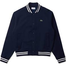 Lacoste XL Jackets Lacoste Men's Logo Back Bomber Sweatshirt - Navy Blue