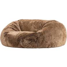 Brown Bean Bags ICON Cloud Giant Fluffy Mink Bean Bag