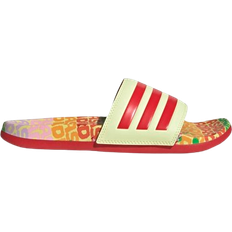 Adidas Laced Slides Adidas Adilette Comfort - Pearl Citrine/Lush Red