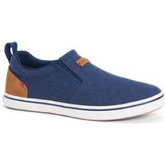 Men - Slip-On Boat Shoes Xtratuf Sharkbyte Canvas Deck Shoe Navy